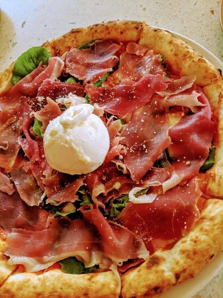 Pizza Burrata Parma Ham